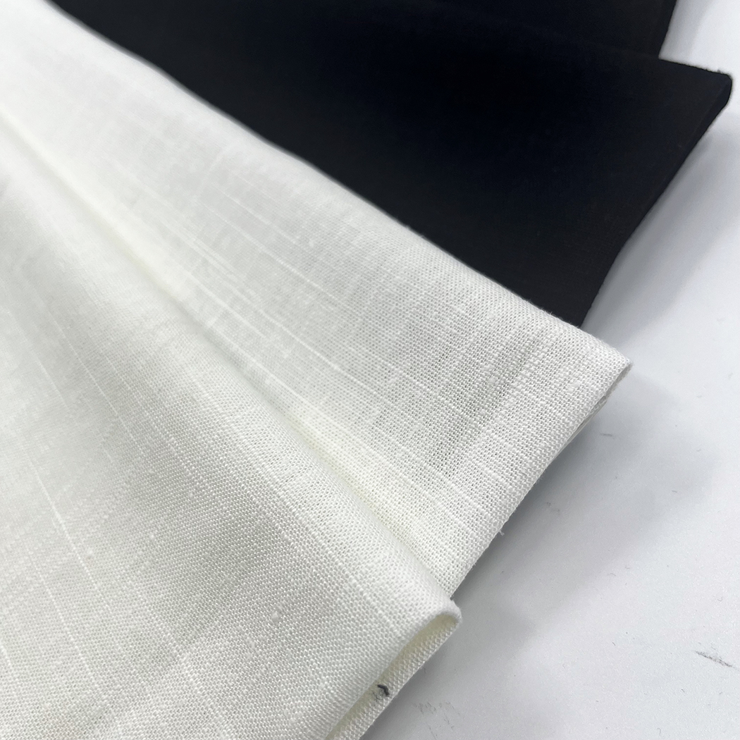Estilo de bambú de la raya de la tela de lino del rayón de la serie 12S de la mezcla de lino de la materia textil de Youteng