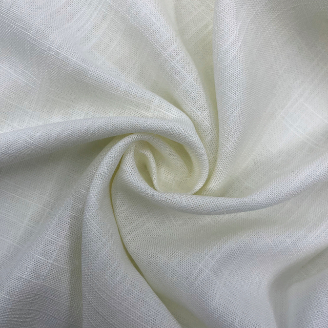 Estilo de bambú de la raya de la tela de lino del rayón de la serie 12S de la mezcla de lino de la materia textil de Youteng