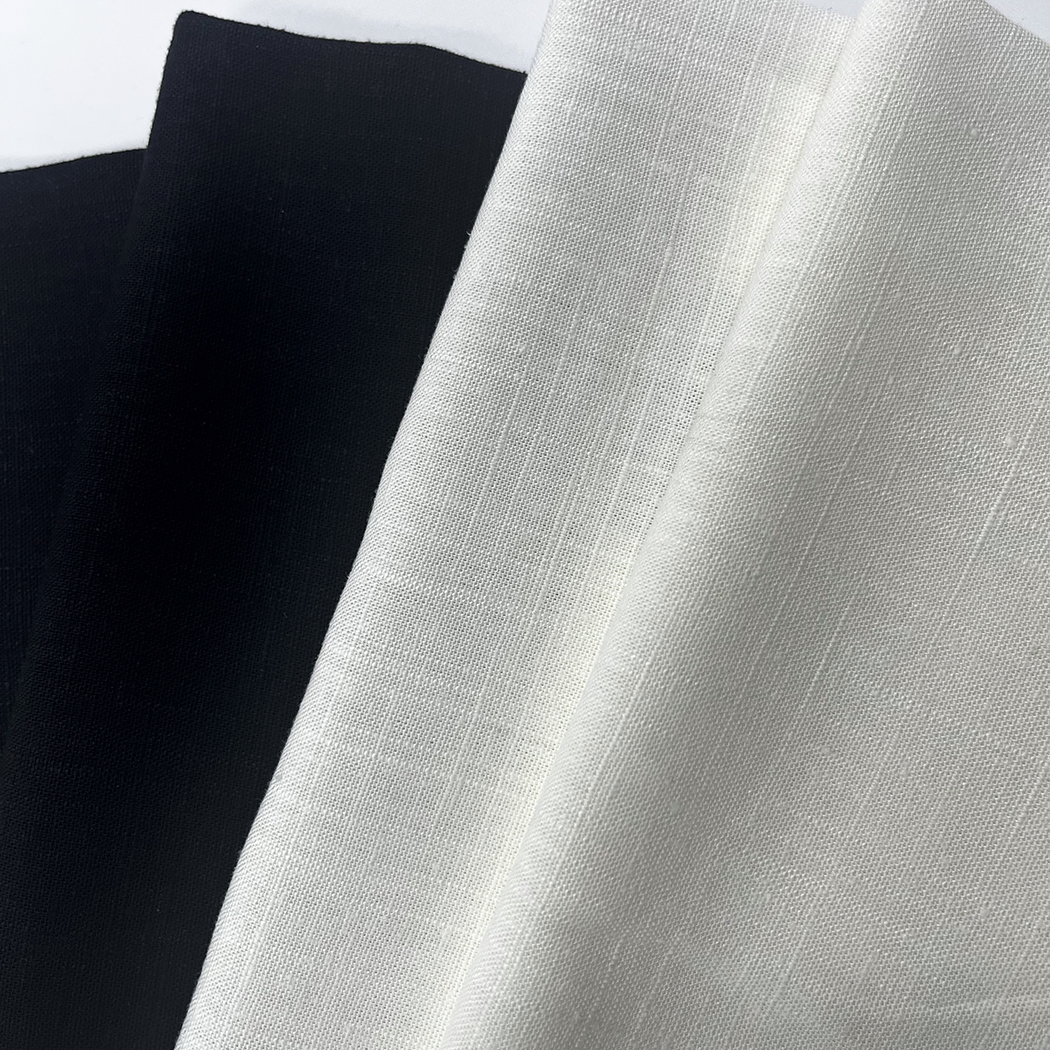 Estilo de bambú de la raya de la tela de lino del rayón de la serie 12S de la mezcla de lino de la materia textil de Youteng
